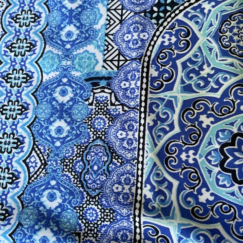 Cabana Life Blue Patterned Halter Dress - Picture 8 of 11